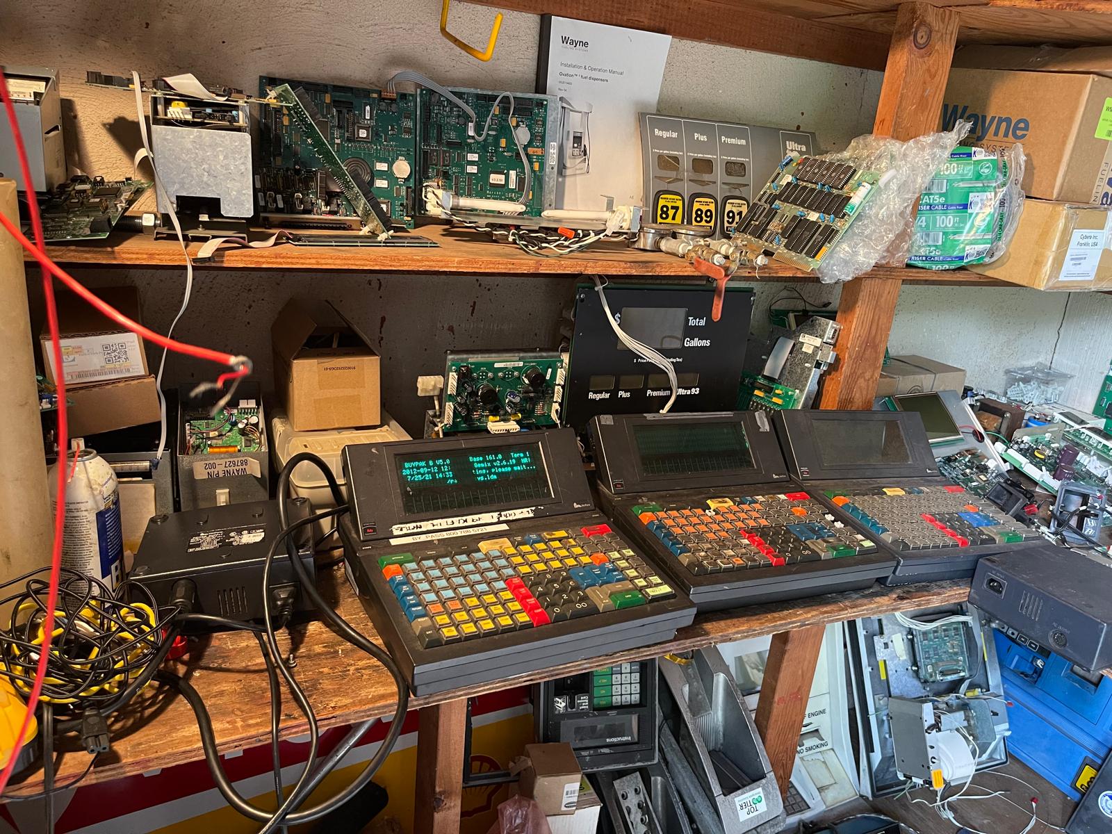 Wayne fuel dispenser repair and calibration equipment at EPS service center in New Jersey